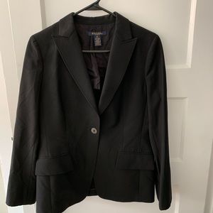 Brooks brothers size 8p black suite